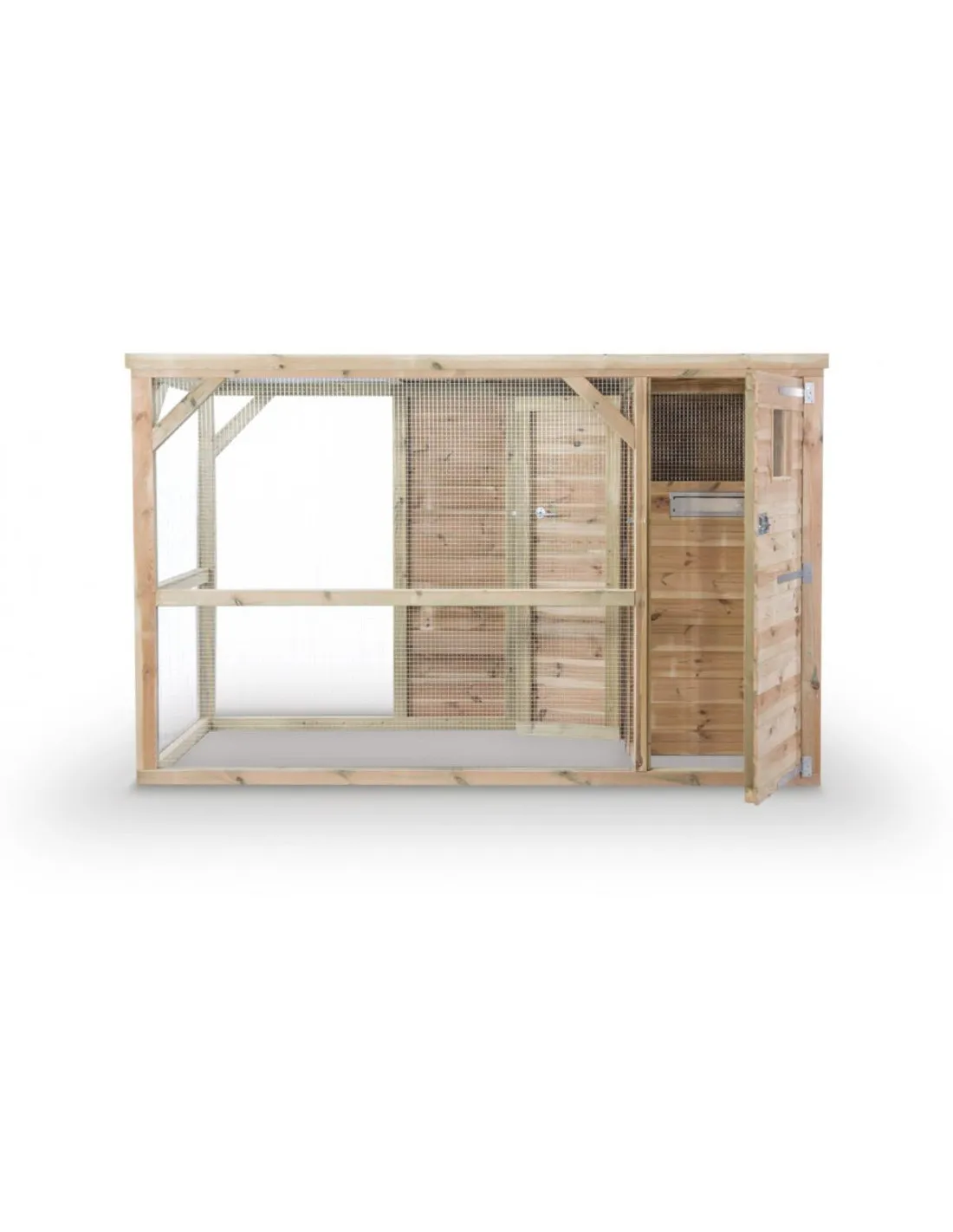 Volière panoramique avec SAS