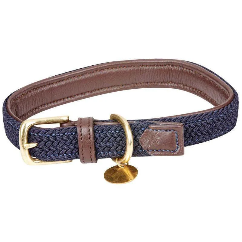 Collier pour chien en cuir tressé