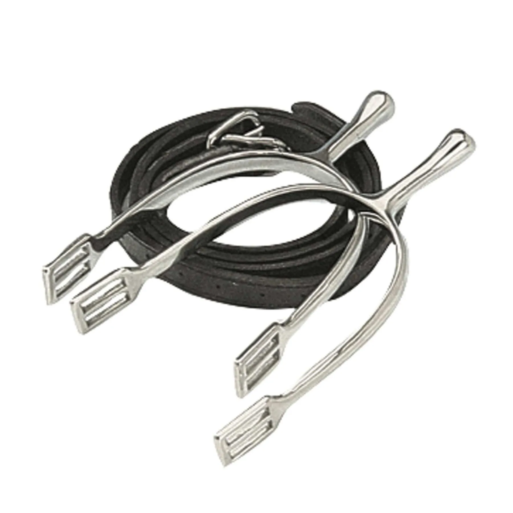 Éperons de dressage à col long avec sangles pour cheval Korsteel