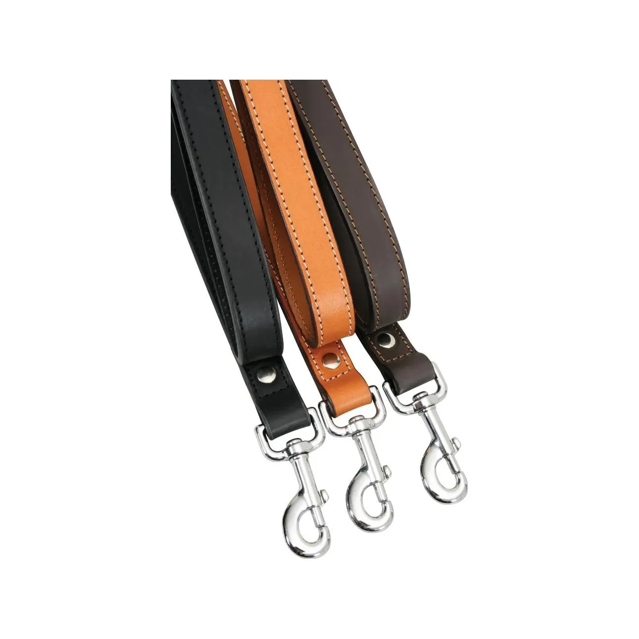 Laisse cuir double pour chien